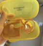 貝因美嬰兒安撫奶嘴新生兒0-3-6-12個(gè)月寶寶防脹氣一體硅膠帶收納2只裝 曬單實(shí)拍圖