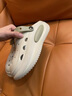 安尚芬醫用手術(shù)室洞洞鞋女士2026新款夏季外穿eva防滑防臭包頭涼拖鞋女 米綠 36-37 正碼 曬單實(shí)拍圖