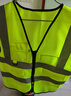 豪思克普 反光背心 工地施工倉庫臺風(fēng)警示透氣高亮安全馬甲 【當/次日達】熒光綠-多口袋拉鏈 曬單實(shí)拍圖