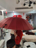 美度（MAYDU）長(cháng)柄把雨傘大號加固加厚結實(shí)防風(fēng)商務(wù)雨傘M5003棗紅 曬單實(shí)拍圖