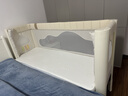 酷豆丁云綿拼接床嬰兒床可折疊拼接床大人可睡無(wú)縫連接可調節加寬高護欄 床+4D床墊+延長(cháng)板+防撞條 尺寸：200x65cm 曬單實(shí)拍圖