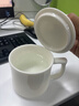 兮元記羊脂玉瓷茶杯馬克杯辦公室陶瓷個(gè)人專(zhuān)用帶蓋水杯家用輕奢定制杯子 羊脂玉瓷言宋水杯（純色）【簡(jiǎn)裝】 曬單實(shí)拍圖