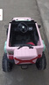 萌娃寶貝（PRETTY BABY）牧馬人兒童電動(dòng)車(chē)大號四輪雙人越野汽車(chē)可坐大人帶小孩親子遙控車(chē) 旗艦粉+皮座+發(fā)光軟輪+電子助力+液壓減震+12V15A電瓶 曬單實(shí)拍圖