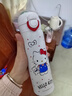 三麗鷗（SANRIO）凱蒂貓HelloKitty雙飲保溫杯316不銹鋼帶吸管辦公女生日禮物500ml 曬單實(shí)拍圖