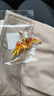 霧添花新款浴火重生鳳凰水鉆胸針時(shí)尚大氣動(dòng)物衣飾別針優(yōu)雅服裝配飾 YNCP8402黃 曬單實(shí)拍圖