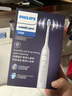 飛利浦（PHILIPS）聲波電動(dòng)牙刷鉆石3系 情侶款送男生/女友禮物 生日禮物 微泡水流 白色 HX5181/01 曬單實(shí)拍圖