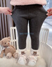 G.duck小黃鴨女童打底褲秋冬加絨兒童褲子小童加厚休閑褲寶寶保暖褲棉褲 灰色兔耳朵 110 尺碼4~5歲【100-110cm】 曬單實(shí)拍圖