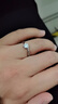 沫蘭莫桑石鉆足銀戒指女款表白求訂婚戒生日紀念日禮物送女友老婆 曬單實(shí)拍圖