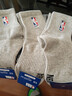 NBA襪子男士四季休閑運動(dòng)襪親膚無(wú)骨棉襪刺繡訓練跑步籃球襪男3雙裝 曬單實(shí)拍圖