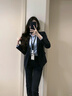 晨芙職業(yè)裝西裝套裝女時(shí)尚白領(lǐng)西服外套氣質(zhì)女神范通勤面試正裝工作服 藏青西裝+大腳褲 M 建議90-100斤 曬單實(shí)拍圖