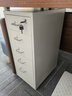 辦公室文件柜海爾默矮柜電腦桌下儲物柜鐵皮柜帶鎖抽屜柜收納柜子 白五抽帶鎖款 曬單實(shí)拍圖