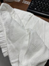翎悅木耳領(lǐng)純棉長(cháng)袖襯衫女春秋2026新款時(shí)尚減齡提花內搭打底衫上衣潮 白色 M  建議95-104斤 曬單實(shí)拍圖