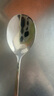 onlycook抗菌不銹鋼勺子長(cháng)柄湯匙316L食品級家用吃飯勺小湯勺調羹2個(gè)裝 曬單實(shí)拍圖