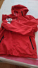 啄木鳥(niǎo)戶(hù)外沖鋒衣女秋冬季2026年新款三合一加絨休閑百搭夾克外套 紅色 單外套 4XL (155-170斤) 曬單實(shí)拍圖