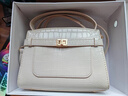 百麗包包女包新高級質(zhì)感通勤休閑斜挎手提包8223EAX5 鱷魚(yú)紋淺灰色 F 曬單實(shí)拍圖