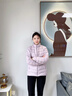 波司登26春季鴨絨輕薄羽絨服排骨條三防科技女短款外套B260135006 曬單實(shí)拍圖