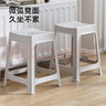 京東京造經(jīng)典系列 塑料凳子可疊放家用高凳餐椅子板凳 4把裝冰河灰 曬單實(shí)拍圖