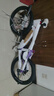鳳凰官方旗艦店兒童自行車(chē)男女變速青少年學(xué)生山地車(chē)碟剎賽車(chē) 星際 粉紫【單速】輻條輪 18寸【適合120-155cm】 曬單實(shí)拍圖