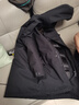 鴨鴨（YAYA）王一博同款羽絨服男女同款2025新款連帽時(shí)尚保暖百搭中長(cháng)款外套YX 黑色 L 175/92A 曬單實(shí)拍圖