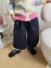 G.duck小黃鴨女童褲子春秋2026新款兒童休閑褲百搭女孩寶寶波點(diǎn)長(cháng)褲棉質(zhì) 藏青色 90 90碼建議80-90cm1歲半-2歲 曬單實(shí)拍圖