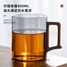 泥也茶杯玻璃水杯子帶蓋泡茶杯加厚耐熱高硼硅辦公室大容量男士喝水杯 曬單實(shí)拍圖
