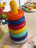 MKBIBI疊疊樂(lè )嬰兒套圈玩具早教不倒翁彩虹套圈環(huán)積木1-3歲生日禮物 曬單實(shí)拍圖