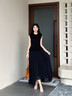 歌力思（ELLASSAY）【博主同款】2026商場(chǎng)同款百褶不規則A字長(cháng)款半身裙女EWE371Q024 經(jīng)典黑 S 曬單實(shí)拍圖