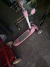 貝趣兒童滑板車(chē)3-6-12-10歲大童防側翻三輪代步車(chē)寶寶可坐可騎踏板車(chē) 粉【3-12歲可用】加大款+燈光音樂(lè ) 8-11歲可折疊調檔滑滑車(chē)新年禮物 曬單實(shí)拍圖