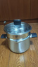 蘇泊爾（SUPOR）湯鍋316L食品級不銹鋼健康無(wú)涂層寶寶輔食大容量一鍋多用磁爐通用 丨帶304蒸格丨雙側瀝水 22cm 6L 曬單實(shí)拍圖