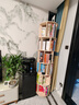 小匠材實(shí)木旋轉書(shū)架置物架立式落地一體靠墻可移動(dòng)書(shū)架多層置物架六層 曬單實(shí)拍圖