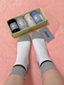 JEEP襪子男春夏【100%純棉+10A抗菌】防臭襪中筒運動(dòng)耐磨全棉休閑襪 曬單實(shí)拍圖
