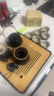 京東京造 茶具整套 功夫茶具陶瓷套裝茶壺茶杯茶盤(pán)【黑陶提梁壺】 12件套  曬單實(shí)拍圖