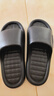 稻草人厚底拖鞋男士居家用浴室洗澡防滑踩屎感情侶簡(jiǎn)約女涼拖 黑 42-43 曬單實(shí)拍圖