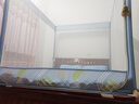 美朵嘉A類(lèi)兒童防摔圍欄蚊帳1.8x2米床家用T型三開(kāi)門(mén)清風(fēng)藍【抑菌防螨】 曬單實(shí)拍圖
