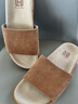 HELEON【意大利牛反絨】BC老錢(qián)風(fēng)一字拖復古外穿軟皮休閑涼拖鞋沙灘鞋 皇室棕 42 曬單實(shí)拍圖