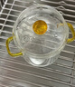 格娜斯玻璃蒸蛋碗寶寶蒸雞蛋羹雙耳隔水燉盅帶蓋玻璃碗燕窩甜品碗帶刻度 曬單實(shí)拍圖