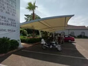 定制膜結構七字汽車(chē)停車(chē)棚戶(hù)外電動(dòng)車(chē)充電樁棚小區自行車(chē)遮陽(yáng)雨棚 曬單實(shí)拍圖