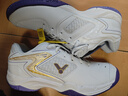 VICTOR威克多勝利羽毛球鞋男女款P9200TD高彈穩定類(lèi)運動(dòng)鞋白紫 43 曬單實(shí)拍圖