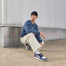 Jordan男子休閑鞋AIR JORDAN 1 LOW SE運動(dòng)鞋IO7448-400暗夜海軍藍42 曬單實(shí)拍圖
