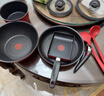 特福（Tefal）鍋具套裝百變鍋可拆卸煎炒鍋有鈦不粘鍋六件套疊疊鍋千葉玫瑰紅 曬單實(shí)拍圖
