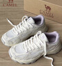 駱駝（CAMEL）漫游復古慢跑鞋女戶(hù)外運動(dòng)鞋子 K23S09L7014-1 米白/香芋紫 40 曬單實(shí)拍圖