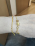 金至福傳承小蠻腰LOVE黃金手鏈足金5G圓環(huán)手串送女友送老婆生日520節日禮物 小蠻腰手鏈4.85克 曬單實(shí)拍圖