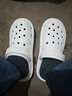 手術(shù)室室內洞洞鞋厚底女醫護士涼拖鞋eva透氣防滑外穿2026新款男 白色 42-43 曬單實(shí)拍圖