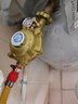 家韻液化氣煤氣罐減壓閥1.2家用新國標鋁合金配1.5米燃氣管兩件套套裝 曬單實(shí)拍圖