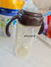 倍立欣直飲吸管奶瓶一歲以上2歲3歲-6歲寶寶ppsu防摔防漏喝奶喝水學(xué)飲杯 咖色 330ml 【2吸嘴+1直管+2刷】 曬單實(shí)拍圖