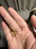 中國黃金（CHINA GOLD）足金光面素圈鉆螺紋情侶對戒米字車(chē)情人生日送女友38婦女節禮物 足金戒指【15號】 約1g 曬單實(shí)拍圖