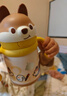 babycare兒童保溫杯嬰兒小松鼠寶寶1-3歲不銹鋼吸管水杯壺學(xué)生上學(xué)300ml 曬單實(shí)拍圖
