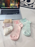 浪莎襪子女夏季中筒純棉女士透氣防臭網(wǎng)眼女襪夏季薄款5雙混色 曬單實(shí)拍圖