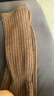 拾襪記羊毛襪套秋冬季棕色翻邊針織腿套保暖顯瘦堆堆小腿襪搭配鯊魚(yú)褲 曬單實(shí)拍圖
