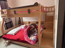 可顏上下鋪床兒童床男孩女孩卡通高低床子母床雙層床小戶(hù)型實(shí)木上下床 柜梯款 上床寬160  下床寬180 曬單實(shí)拍圖